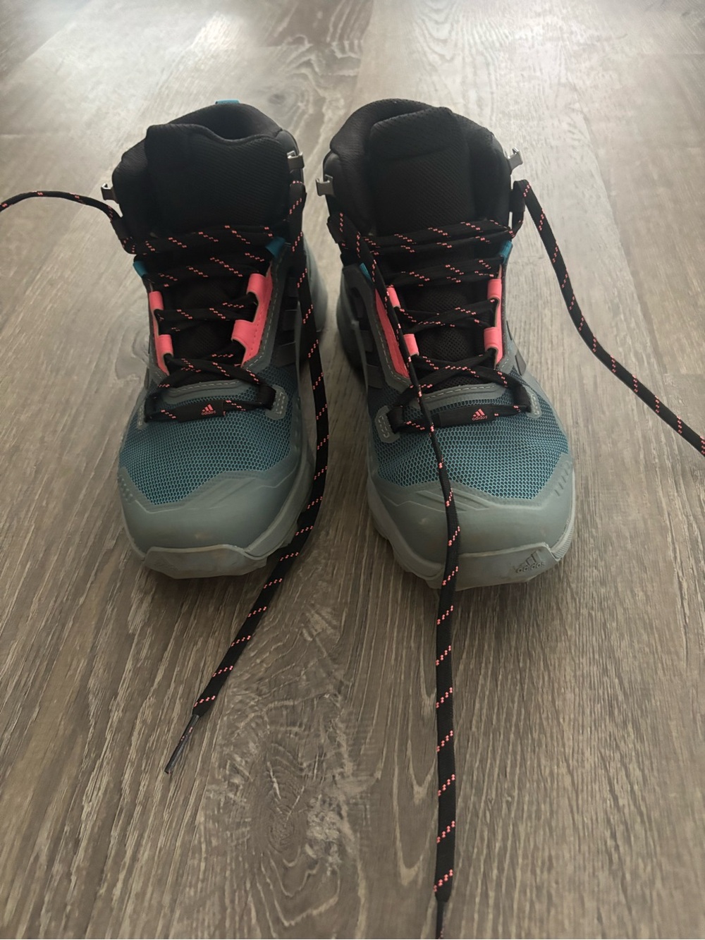 Adidas Terrex Swift hiking boots.